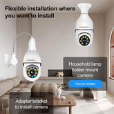 A6 E27 Wireless Security Camera with Bulb Type A6 and E27 Panoramic 2 Way WiFi